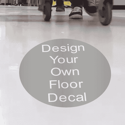 Custom Removable Floor Decal - Round 12inch
