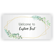 Simplistic 3" x 6" Floral Shower Banner 