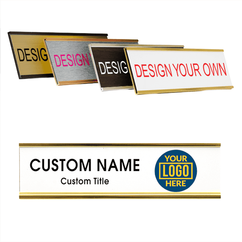 Right Logo Full Color 2" x 8" Wall Plate with Holder
