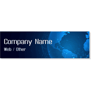 3" x 10" Tech World Bumper Sticker