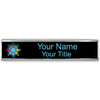 Traditional 2" x 12" Wall Nameplate - Full Color