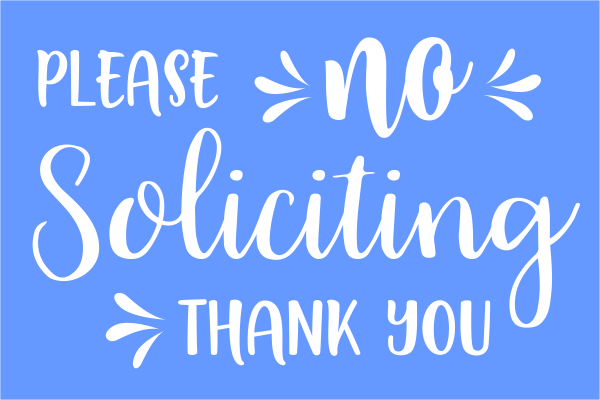 trendy-no-soliciting-engraved-sign-custom-signs