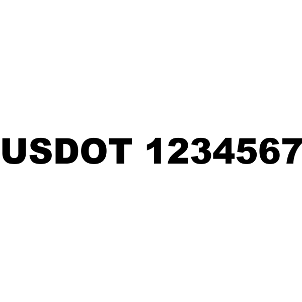 USDOT Number Vinyl Lettering | Customsigns.com