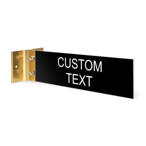 Custom Text 2" x 8" Corridor Sign