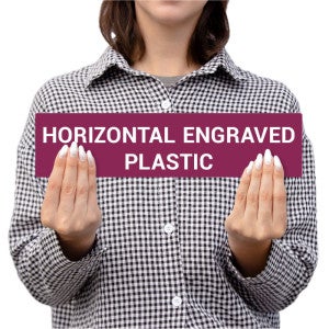 Horizontal Engraved Plastic Signs