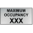 Maximum Occupancy Engraved Plastic Sign | 4" x 8"