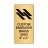 Vertical Engraved 4" x 2" Heavy Brass Signs