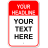 Custom Text Headline Tall 18" x 12" Aluminum Sign