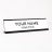 2" x 8" Custom Desk Name Plate – Personalized Name & Title