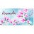 Pink Flower Custom Front License Plate