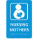 Braille Nursing Mothers 9" x 6" ADA Sign
