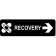 Recovery Right 3" x 10" Arrow Sign