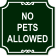 No Pets Engraved Plastic Sign | 12" x 12"