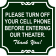 Ornate Theater Phone Engraved Plastic Sign | 12" x 12"