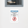 Notice Employees Only Beyond Point 18" x 12" Vertical Sign