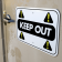 Horizontal Repeated Icon Keep Out Sign