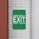 Vertical Keep Clear Emergency Exit Sign