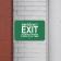Horizontal Keep Closed Emergency Exit Sign