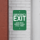 Vertical Keep Closed Emergency Exit Sign