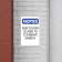 Vertical Door Closed Conserve Energy Sign