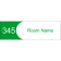 Custom Text Room Name and Number 3" x 10" Acrylic Print Concave Sign