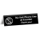 No Cell Phone Use at Counter 2" x 8" Tent Sign 