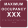 Maximum Occupancy 6" x 6" ADA Sign