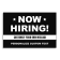 Custom Now Hiring Yard Sign