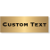 Custom Single Line 1" x 3" Brass Plate