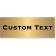 Custom Single Line 3" x 8" Brass Plate