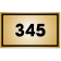Rectangle 3" x 5" Number Sign