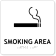 Smoking Area Icon 8" x 8" ADA Sign