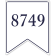 Bunting Border 12" x 10" House Number Sign