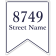 Bunting Border Street Name 12" x 10" Home Address Sign