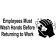 4" x 10" Employees Must Wash Hands Die Cut Vinyl Decal
