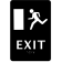 ADA Braille 9" x 6" Exit Sign