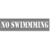 3" Letter 6" x 24" No Swimming Stencil