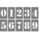 3" Number Stencil Pack