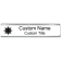 Large Aluminum Holder with Engraved Cubicle Name Plate with Aluminum Holder
