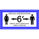 Rectangle Keep 6 Feet Distance Floor Decal