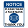 Notice Please Wear A Face Mask Sign