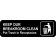 Breakroom Trash Receptacle Engraved Sign