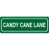 Candy Cane Lane Street Sign
