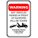 Car Tow Dumpster 18" x 12" Aluminum Sign