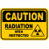 Caution Radiation Area Restricted 12" x 18" Aluminum Sign