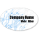 3" x 5" Circuit Board Oval Bumper Sticker