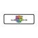 Custom Border 4" x 12" Aluminum Add-On Sign 