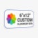 6" x 12" Custom Aluminum Sign, Heavy-Duty, Indoor/Outdoor