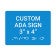 ADA 3" x 4" Horizontal Sign