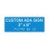 ADA 3" x 8" Horizontal Sign
